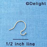 F1214 tlf - Gold Plated French Hook Earwire with ball (12 per package)