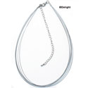 F1321 tlf - 6 Strand - Silver Wire Necklace (15