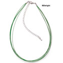 F1325 tlf - 6 Strand - Green Wire Necklace (15