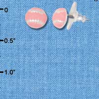 F1351 tlf - Pink Softball - Post Earrings (1 pair per package)