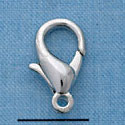 F1400 tlf - 18mm Lobster Claw Clasp - Im. Rhodium