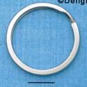G2863 - Flat Key Ring - Nickel Plated (12 per package)