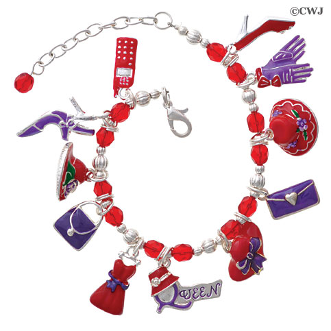 Red Hat Charm Bracelet