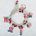 Fourth of July Charm Bracelet