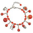 Basketball Charm Bracelet