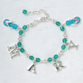 Personalized Name Charm Bracelet