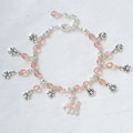 Light Pink Poodle Charm Bracelet