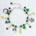 Mardi Gras Charm Bracelet