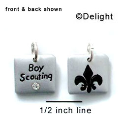 N1047 - Boy Scouting - Silver Resin Charm