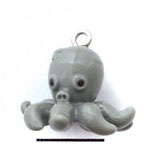 N1074+ tlf - Octopus - 3-D Hand Painted Resin Charm