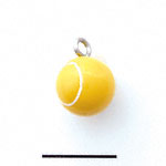 N1078+ tlf - Tennis Ball - 3-D Hand Painted Resin Charm