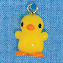 N1082+ tlf - Yellow Chick - 3-D Hand Painted Resin Charm
