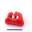 N1088+ tlf - Red Crab - 3-D Hand Painted Resin Charm  