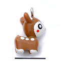 N1091+ tlf - Doe - 3-D Hand Painted Resin Charm  