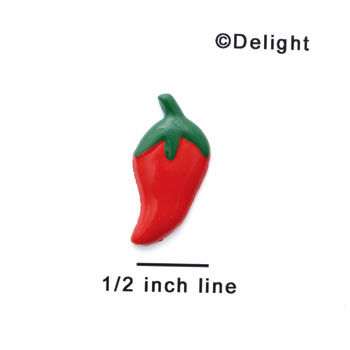 0029A* - Mini Red Jalapeno (Left & Right) - Resin Decoration