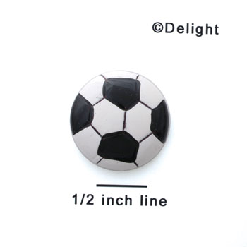 0033A tlf - Medium Soccerball - Resin Decoration