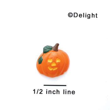 0057A ctlf - Mini Jack O'Lantern - Resin Decoration