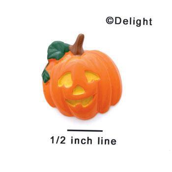 0088C tlf - Large Jack O'Lantern - Resin Decoration