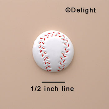 0097E ctlf - Medium Baseball - Resin Decoration