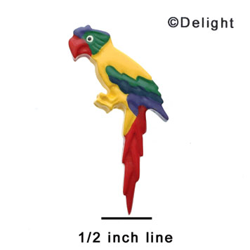 0109* ctlf - Large Parrot (Left & Right) - Resin Decoration