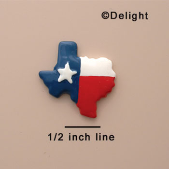 0133C - Small Lone Star Texas - Resin Decoration