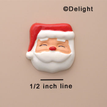 0140A* tlf - Santa Face (Left & Right) - Resin Decoration