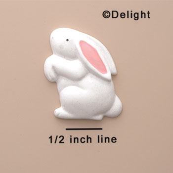 0251* tlf - Bunny Standing White (Left & Right) - Resin Decoration
