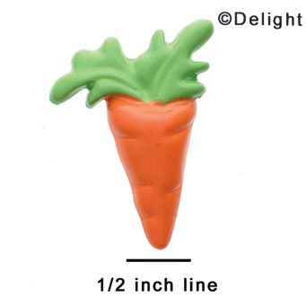 0283A-12 - Large Orange Carrot - Resin Decoration (12 per package)