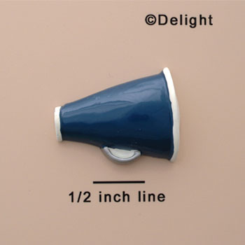 0304* tlf - Megaphone Blue (Left & Right) - Resin Decoration