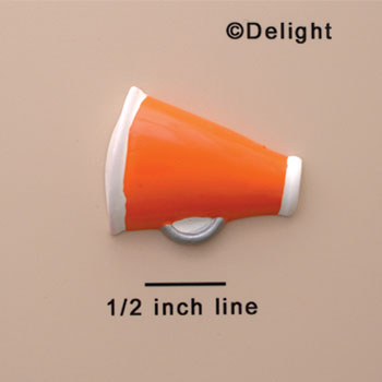 0306* ctlf - Megaphone Orange (Left & Right) - Resin Decoration