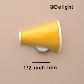 0310* ctlf - Megaphone Yellow (Left & Right) - Resin Decoration