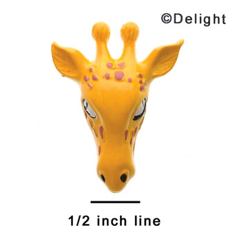 0390 - Large Giraffe Face - Resin Decoration