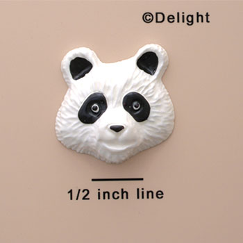 0392 - Large Panda Face - Resin Decoration