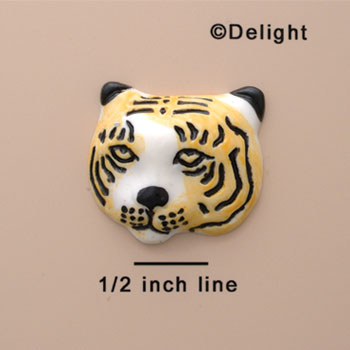 0393 tlf - Large Tiger Face - Resin Decoration