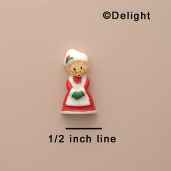 0487 - Mini Mrs.Claus - Resin Decoration