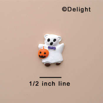 0528* tlf - Mini Ghost Bear (Left & Right) - Resin Decoration