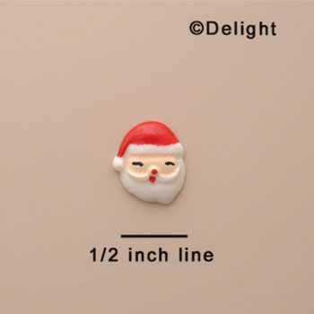 0541 - Mini Santa Face - Resin Decoration