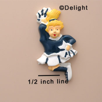 0552* - Cheerleader Blue Blonde (Left & Right) - Resin Decoration