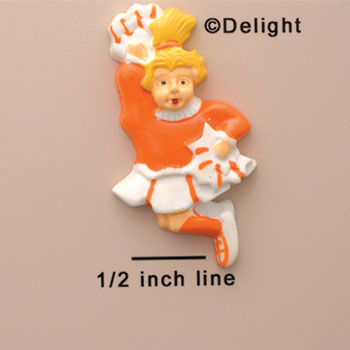 0554* - Cheerleader Orange Blonde (Left & Right) - Resin Decoration