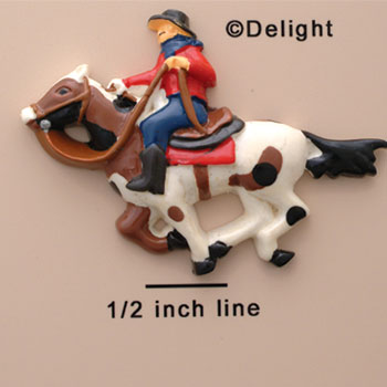 0602* - Horse Cowboy (Left & Right) - Resin Decoration
