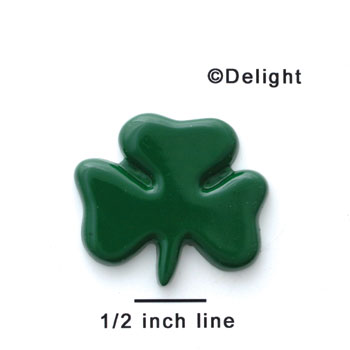 0671 - Medium Green Shamrock - Resin Decoration