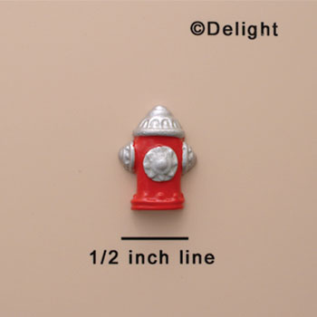 0756 - Mini Red Fire Hydrant - Resin Decoration
