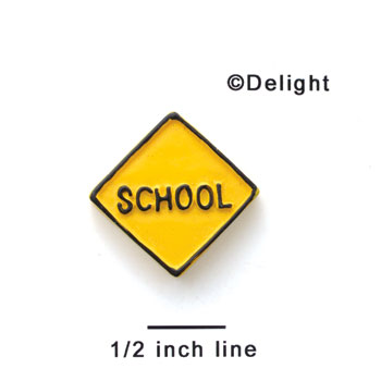 0830 - School Zone Sign - Medium - Resin Decoration