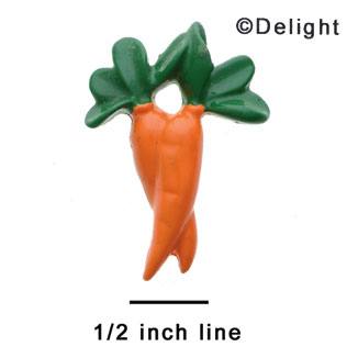 1067 - Medium Two Carrots - Resin Decoration