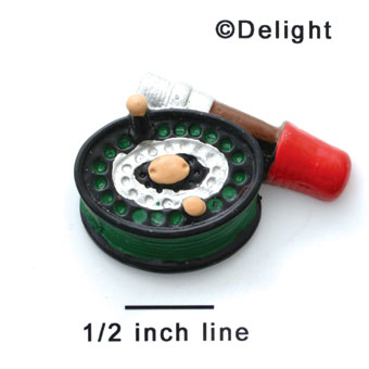 1185 - Medium Fishing Reel - Resin Decoration