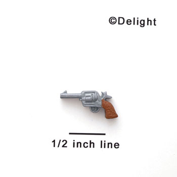 5413 - Gun Colt 45 Small Matte (Left & Right) - Resin Decoration