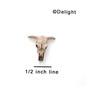 5418 - Longhorn Skull Matte Mini - Resin Decoration