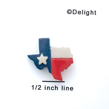 5456-S - Shiny Light Small Texas Lone Star - Resin Decoration