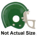 1947* - Green Football Helmet (Left & Right) - Resin Decoration