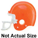 1949* - Orange Football Helmet (Left & Right) - Resin Decoration